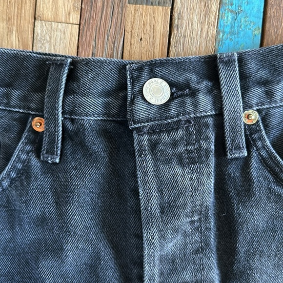 RE/DONE Black high waist Shorts Sz 29 *NWOT** - Picture 6 of 11